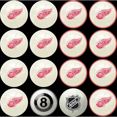 Detroit Red Wings Billiard Ball Set